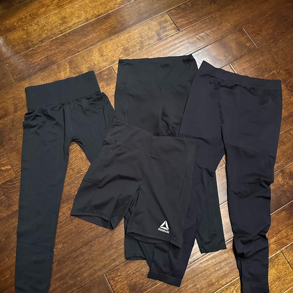 Reebok Kids Black Leggings Collection